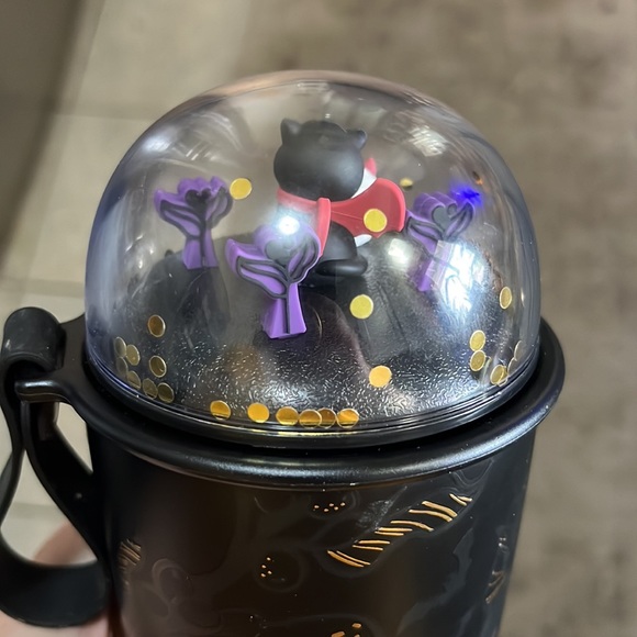 Starbucks 2021 China Halloween Tumbler, 12 oz, Black Cat and Ghost - Picture 9 of 9
